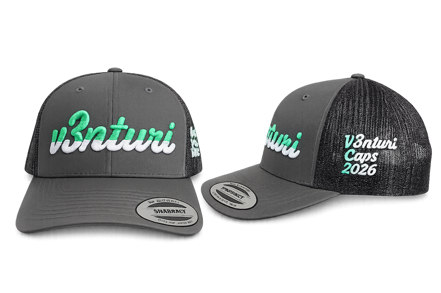 Mint/Grey Trucker