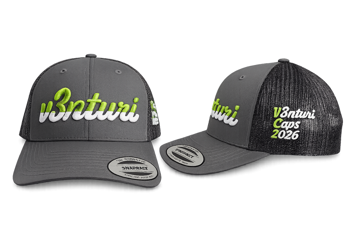 Lime/Grey Trucker